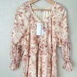Polagram floral long sleeve maxi dress NWT large Photo 5