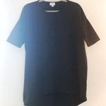 LuLaRoe Tee Irma Black Tunic Leggings Material Sz XXS EUC OVERSIZED SUPER SOFT Photo 0