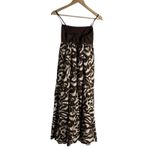 Abercrombie & Fitch  Tie Back Brown Babydoll Linen Maxi Dress Small Petite Photo 11