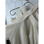 Free People  Cream Oversized Half Moon Bay Pullover Sweater - Size - Small Photo 3