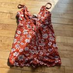 Rust Floral Romper Photo 0