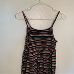 Wild Fable Ribbed Fit & Flare Dress Black Stripe Photo 6
