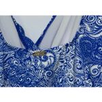 Ralph Lauren Lauren Women's Ruffled Paisley Print One-Piece Swimsuit Size 16 Photo 4