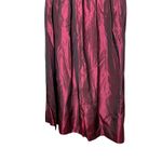 NWT Vintage Tofy Burgundy Maxi Skirt Pleated Long Evening Formal Womens 8 Red Photo 2