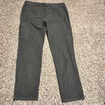Eileen Fisher Eileen‎ Fisher Cargo Pants Zipper Pockets Black Denim Size 8 Photo 7