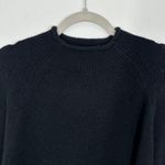 J.Crew Mock Neck Sweater Black Pullover Knit Top Soft Girl Minimalist Medium Photo 3