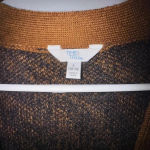 Time and Tru women’s Zebra Print Eyelash Cardigan soft brown black‎ M 8/10 Size L Photo 3