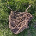 ZARA Gold Silver lurex Metallic Sleeveless Short Crop Top w/Ruffle Front Sz L Photo 13