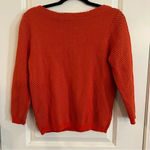 Worthington  blouse sz medium burnt orange knit cardigan Photo 2