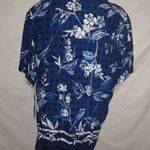 Norton Mcnaughton McNaughton 1X Navy Blue White Aloha Top Plus Photo 2