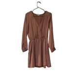 American Eagle  Pink V-Neck Silk Dress Size Small Photo 1