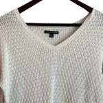 American Eagle America  Eagle Women Tunic Sweater M Ivory Large Loop‎ Open Knit Casual Neutral Photo 7