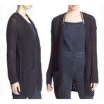 Free People Simply Sienna open knit longline cardigan navy M Photo 1