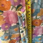 ZARA Multicolor Floral Wide Leg Trousers Dress Pants High Waisted Women's Medium Photo 11