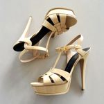 YSL Tribuite Platform Sandals In Smooth Leather Photo 2