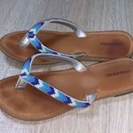 Maurice's  blue beaded flip flops Photo 2
