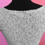 Vintage Kleid’s White Lacy / Floral Lace Baby Tee Shirt Top Photo 8