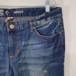 Mossimo Dark Wash Distressed Bootcut Jeans Size 15L Photo 2