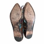 Born Crown Franca Paisley Velvet Pointy Flats Black Size 8 Photo 5