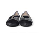Rothy's Womens Pointed Toe Flats Black White Woven Knit Comfortable Shoes US 9.5 Photo 1