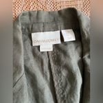 Cynthia Rowley Women's Army Green Linen Moto Vest,Sleeveless,Size Small Photo 7