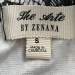 Zenana Outfitters The Arte by lace black & white zip front bustier corset crop top, size S Photo 2