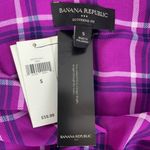 Banana Republic  Women's Plaid Gingham Long Sleeve Boyfriend Top S NEW Photo 2