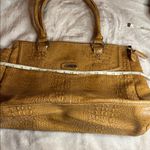 kim rogers  Crocodile-Embossed Gold Shoulder Bag Photo 5