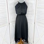 Apt. 9  High Low Halter Tie Neck Midi Maxi Dress Black Small Sleeveless Photo 10