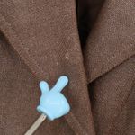 Ellen Tracy Brown Linen Blend Blazer Jacket Womens Career Business Size 24 Photo 5