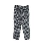 J.Crew Holland Linen Straight Leg Checkered Pants Ankle Pockets 00 Black White Photo 4