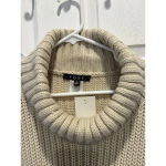 Fore Womens Beige Knit‎ Sleeveless Comfy Turtleneck Sweater Vest L Large NWT Photo 1