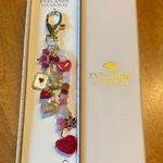Eye Candy  Los Angeles beaded heart & gem bag charm key ring Photo 0