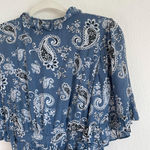 By Timo  Blue Paisley Midi Wrap Dress Photo 10