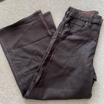 Paige coated high-rise wide-leg jeans Faux leather like Photo 8