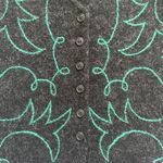 Vintage Sweater Vest InWear Design Kirsten Teisner 100% Shetland Wool Gray M Size M Photo 6