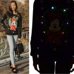 Disney  Minnie Mouse Christmas Holiday Light Up Long Sleeve Sweatshirt Top Photo 1