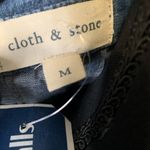 Cloth & Stone NWT Long Sleeve V Neck Blue Jean Dress Photo 2