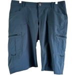 Kuhl Horizn Cargo Shorts UPF 50+ Reflex Roll Up Mid Rise Wicking Outdoor Blue 12 Photo 1