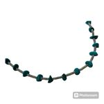 Handmade Turquoise & Quartz Stone Necklace - Boho Chic, Durable Steel String Photo 2