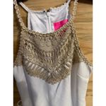 Lilly Pulitzer Women's  Dress Romper Medium Silk Pearl Shift Resortwear Photo 2