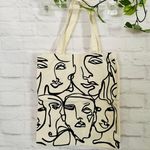 Boutique NEW Canvas Face Tote Bag Photo 1