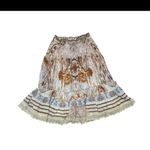 Sundance print lace trim victorian style skirt size small Photo 3