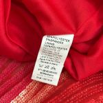 BANJUL  ornate sequin beaded feathered red mini dress Photo 5