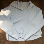 Altar'd State  Cropped Sweater in Light Blue Photo 0