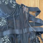 Victoria's Secret Victoria Secret Grey Silver Embellishment Halter Garter Strap Teddy NWT Photo 5