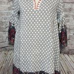 Umgee Women’s Mini Dress Boho Embroidered Neckline Size S Photo 0