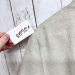 Leslie Fay Vtg  Jacket Women Size 16P Cream Collared Short Sleeve Button Blouse Photo 7