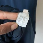 Chiara Boni  Dress Shirley Navy Blue Jersey Short Sleeve Blouson Midi Dress Sz 40 Photo 9