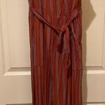 American Eagle Red and Blue Striped Jumpsuit Photo 0